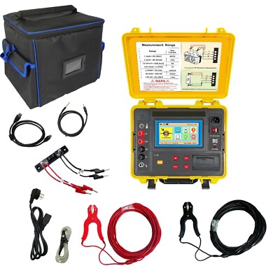 Transformer DC Resistance Tester with Data Storage 600 Groups Test Current 10A