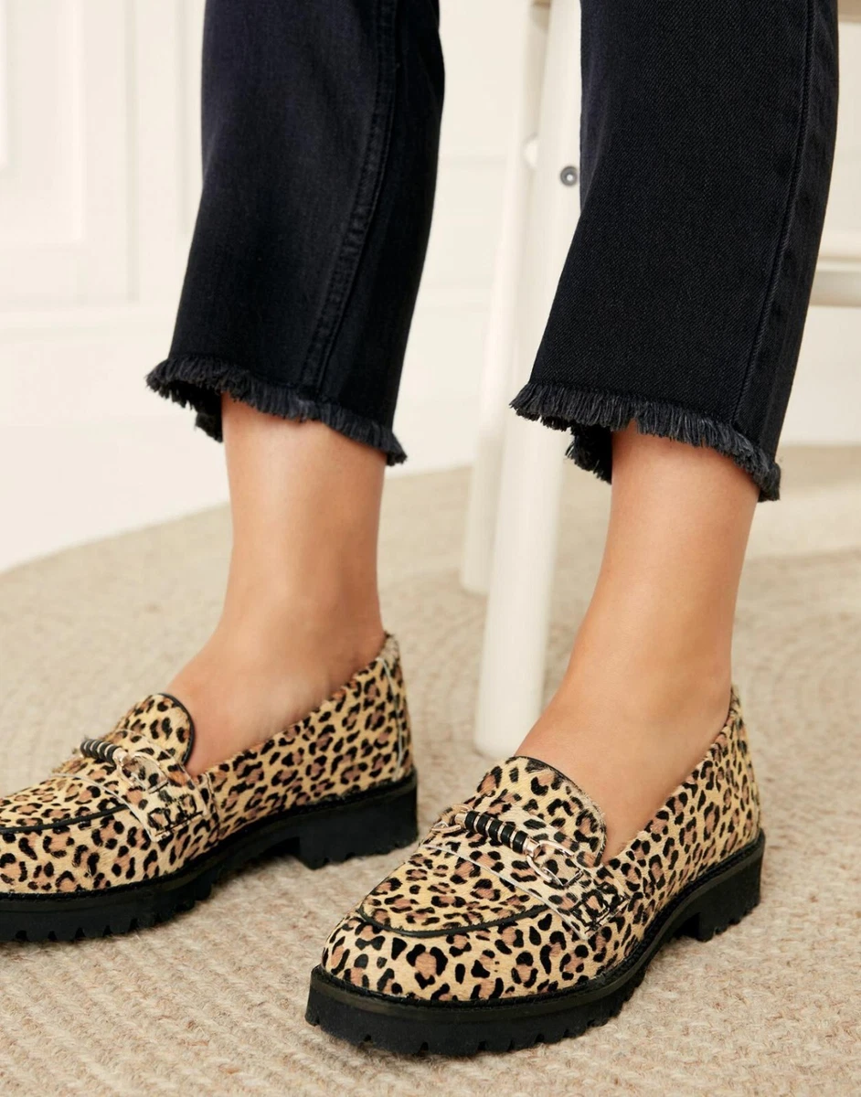 Joules leopard print shoes sale