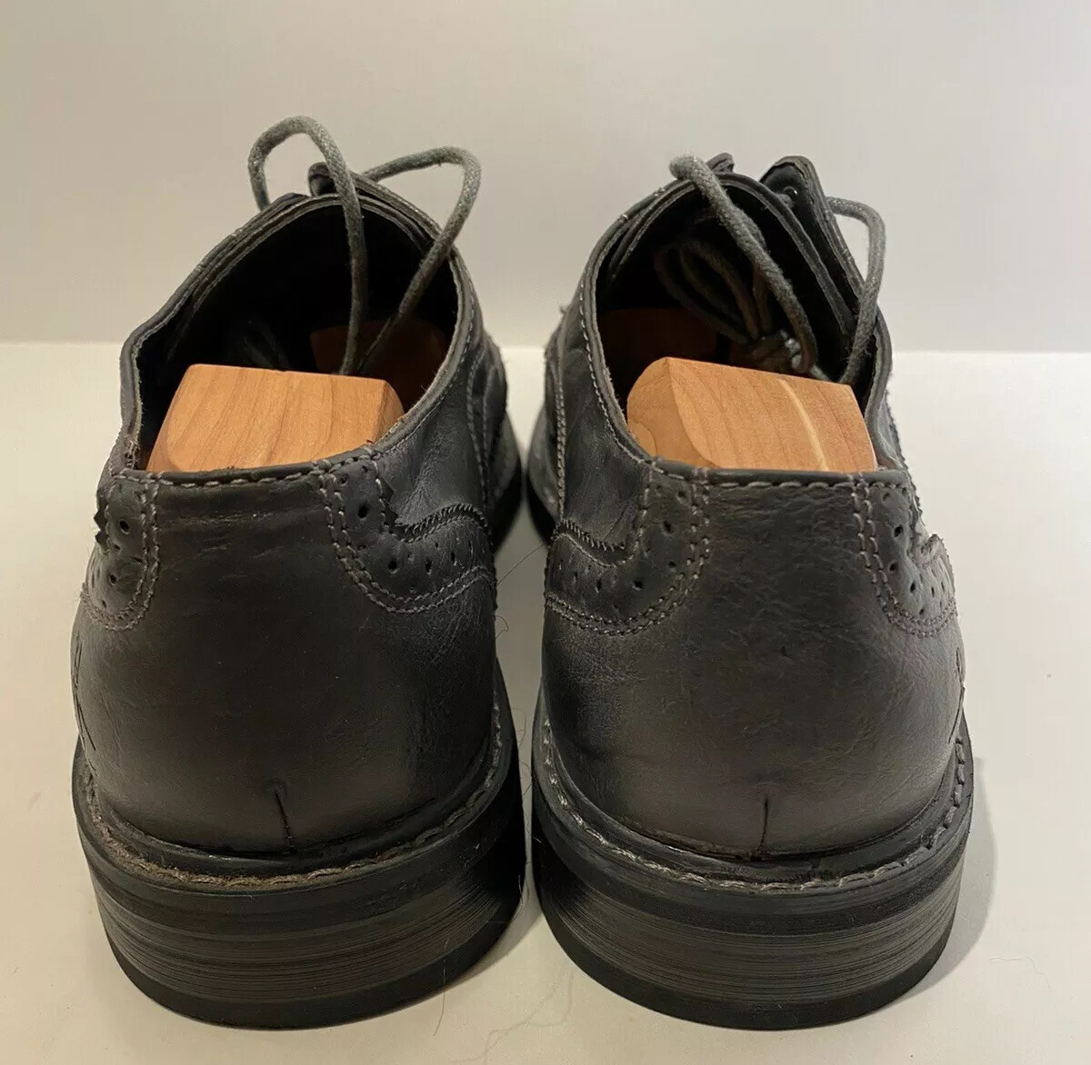 Penguin Dude Gray Leather Herringbone Wingtip display picture 1