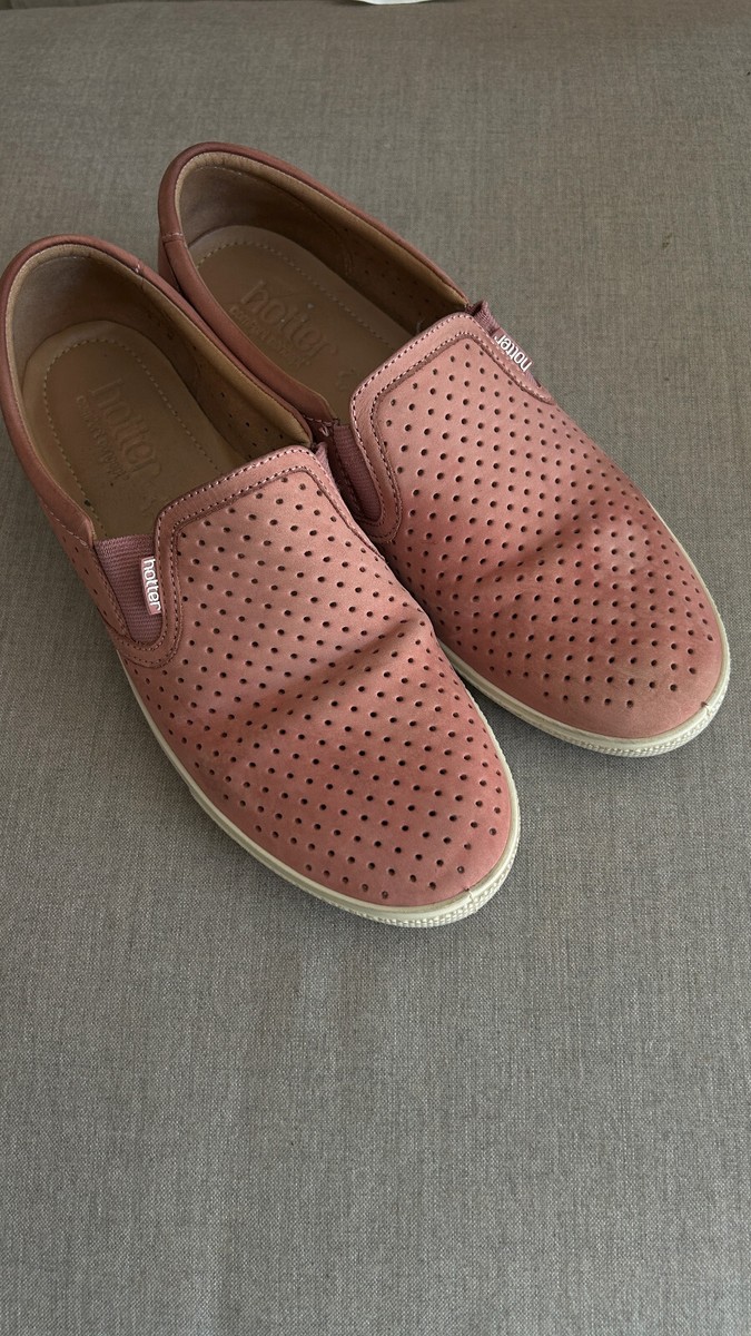 Hotter Comfort Concept Leather Loafers Size 8 Hotter Sunrise Comfort Concept Purple Nubuck | Mercari main image 4