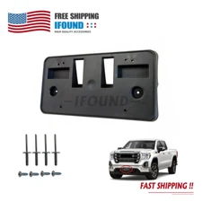Front License Plate Tag Bracket Holder GM1068198 For 2019-2022 GMC Sierra 1500 T