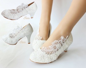 wedding lace heels