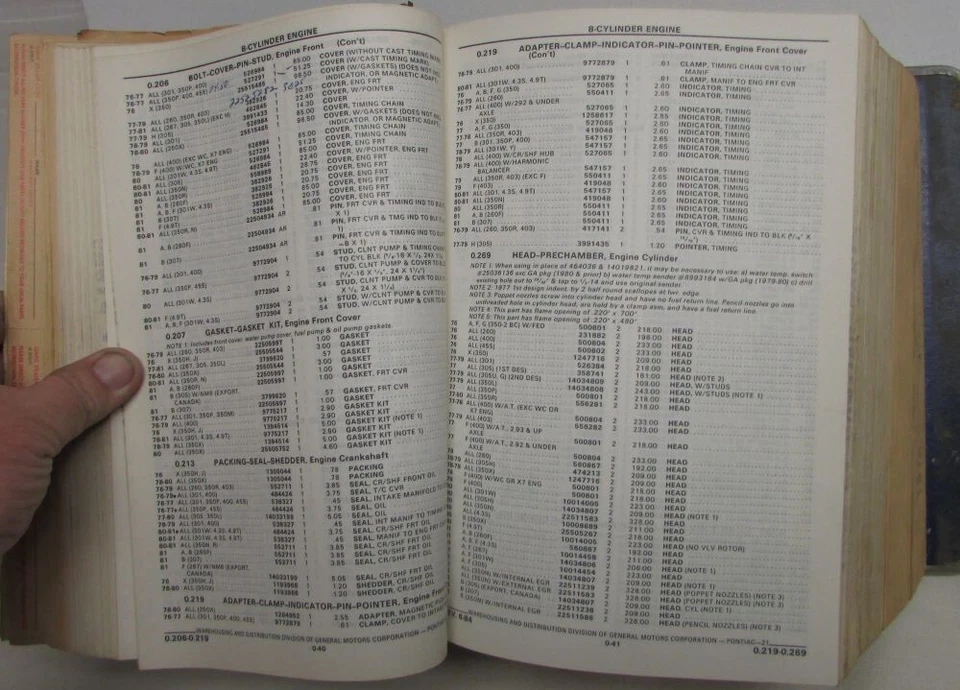 Juego de libros de piezas de carrocería de chasis Pontiac 1976-1981 texto e ilus Firebird TA LeMans Foto 4 de 4