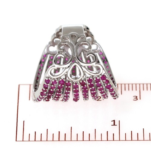 Umwerfend Cubic Zirkonia Nine Line Riesiges Hochzeit Damen Ring Variant Color - Bild 55 von 129