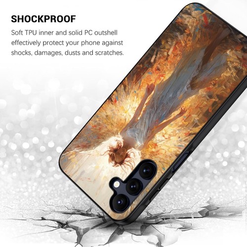 Stained glass battle angel Anti Scratch For Samsung A15 A16 S23 S24 S25 Ultra FE - 第 19/25 張圖片