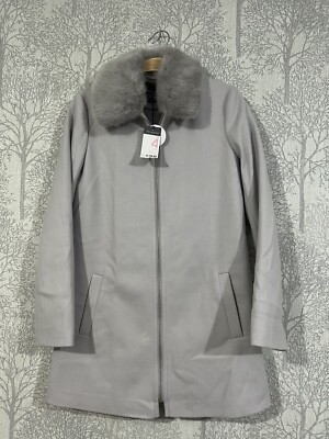 PRIMARK Women s Detachable Fur Coat (Size UK 4)