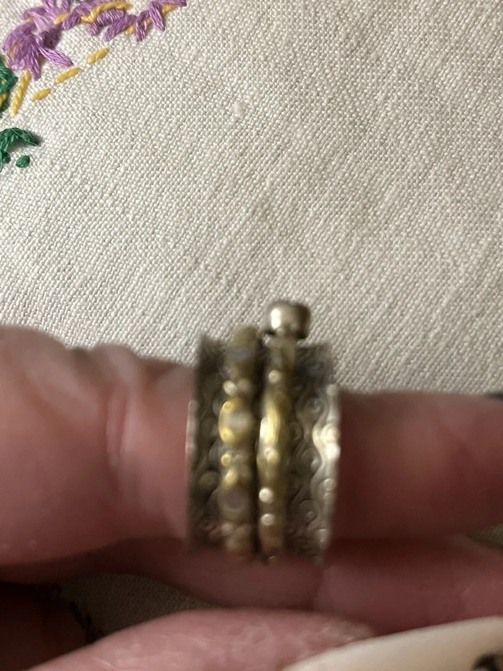 紫水晶戒指纯银 — 第 2/4 张图片