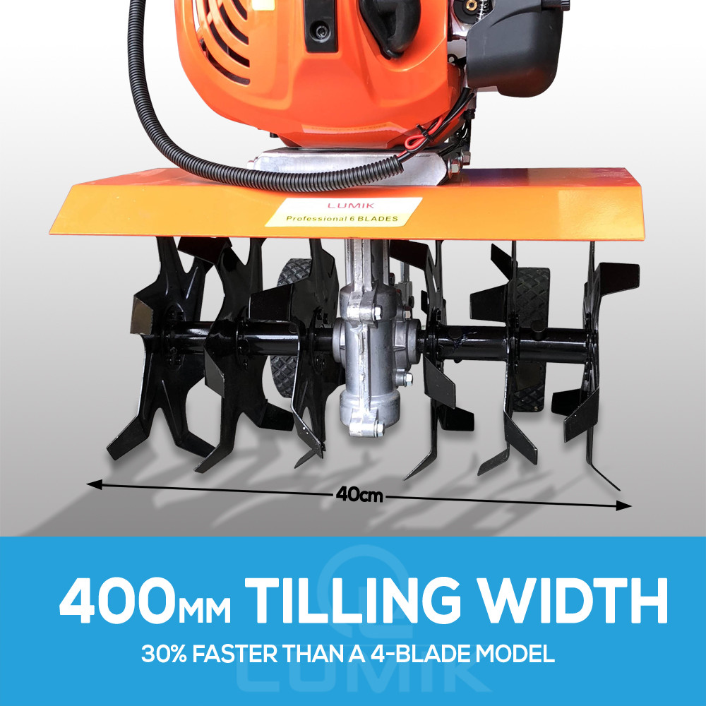 72cc GARDEN TILLER CULTIVATOR ROTARY HOE PETROL AIR INTAKE HOSE TINE