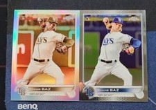 Shane Baz 2022 Topps Chrome Sepia Refractor RC #201 🔥+ base chrome 
