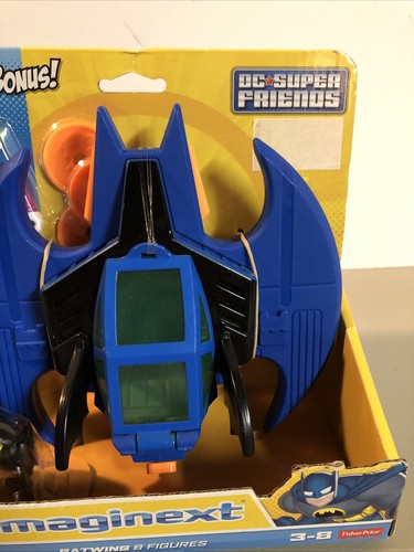 Fisher Price Imaginext DC Super Friends Batwing w/ Joker & Batman Figures New - Picture 3 of 4