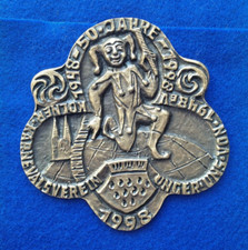 Unger Uns bronze medal 1998 JUBI carnival medals Cologne 2026 E. Weinert metal art