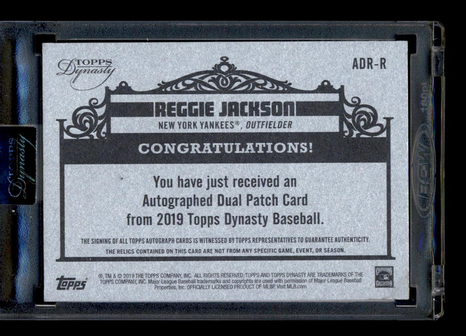 2019 Topps Dynasty ADRR Reggie Jackson Jersey Bat Auto 5/5 New York Yankees eBay