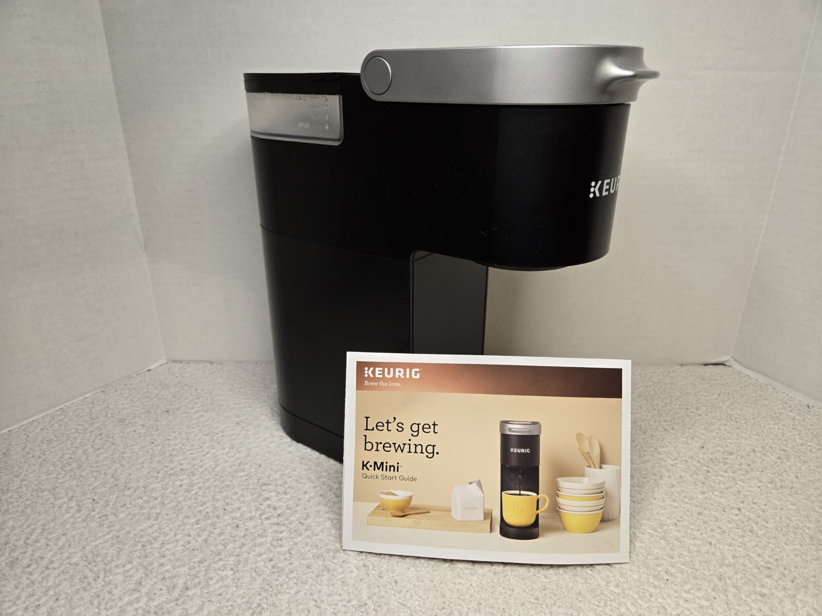 Keurig K-Mini Single Serve Coffee Maker - Black w/ Start Guide Tested & Cleaned