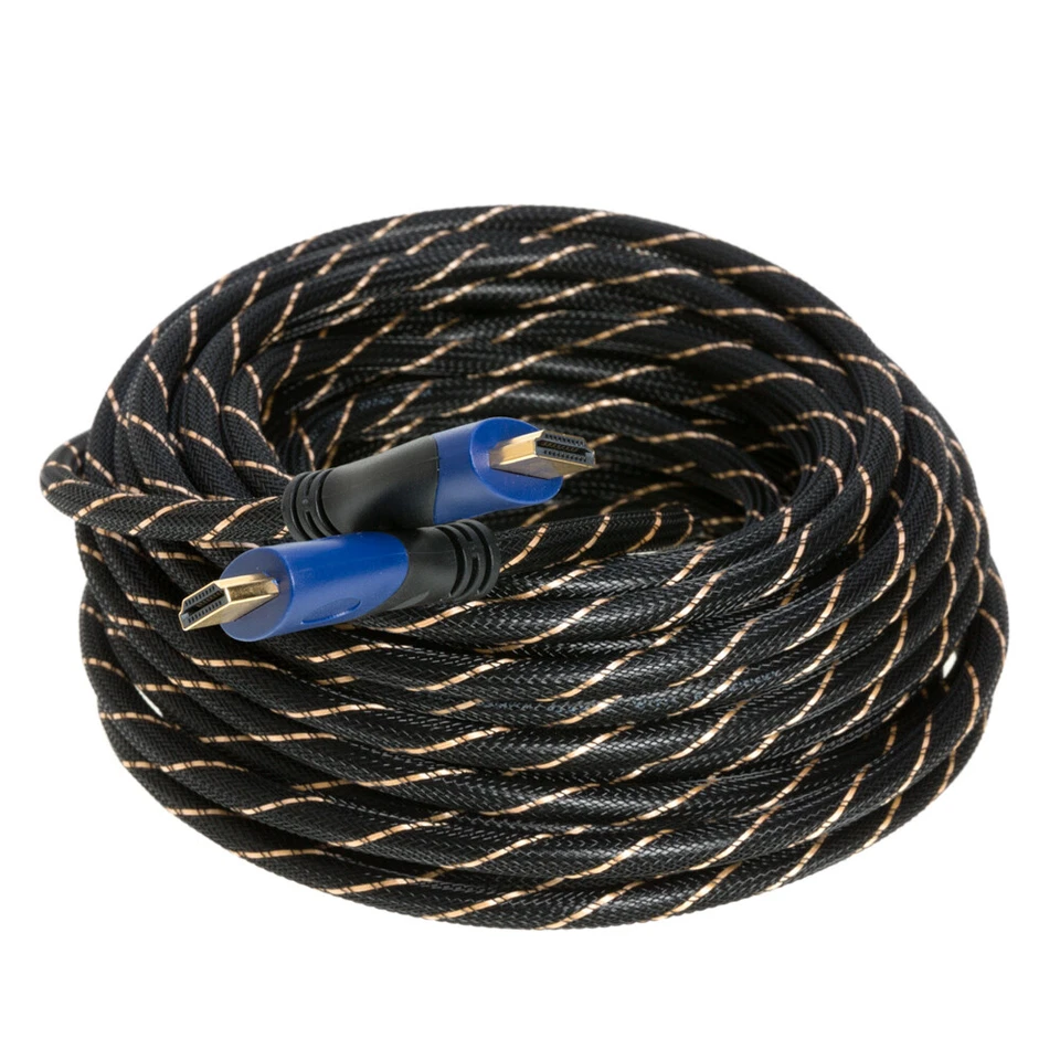 Lote de cabos HDMI 2.0 4K 1FT-100FT para home theater TV laptop consoles jogos macho - Imagem 2 de 4