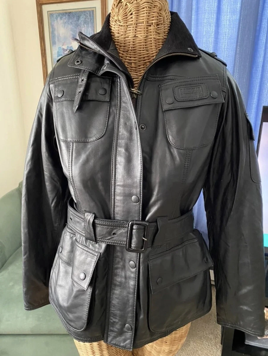 Leather jacket Louis Vuitton Brown size M International in Leather