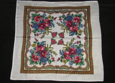 RUSSIAN-UKRAINIAN TRADITIONAL STYLE BABUSHKA SCARF 9
