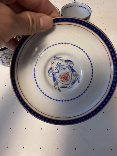 Copeland Spode Independence New Stone Eagle 4 Cups And 5 Plates - Picture 4 of 7