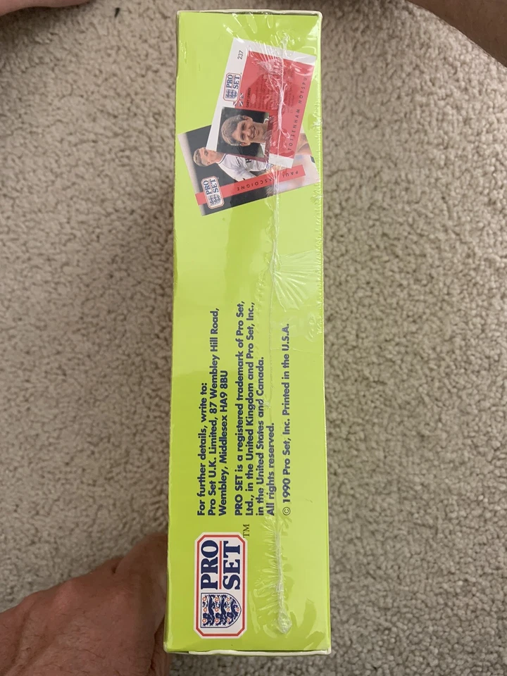 Juego profesional de tarjetas de coleccionista de fútbol de la Asociación de Fútbol 1990-91, paquetes sellados Foto 3 de 3