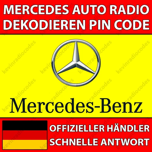 ✅MERCEDES RADIO DECODING PIN CODE FOR ALL MODELS AUDIO AVUS SOUND TRUCKLINE✅