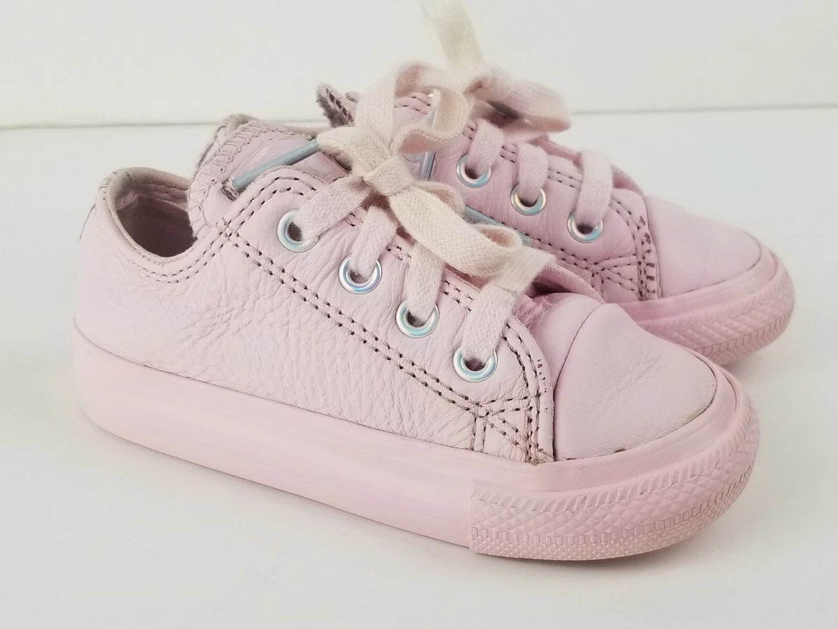 Leather infant cheap converse