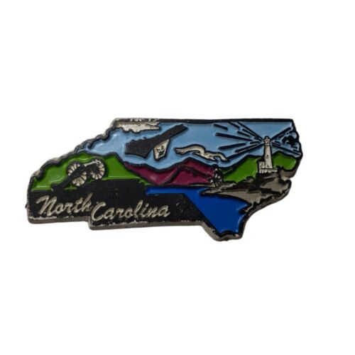 VTG North Carolina Souvenir Rubber Refrigerator Magnet Lighthouse