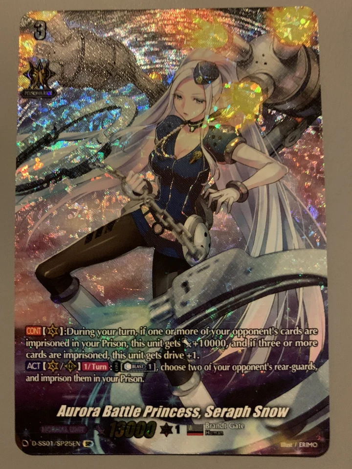 CARDFIGHT VANGUARD D-SS01 BRANDT GATE 6 CARDS SP SET (AURORA SERAPH SNOW)  - Image 3 of 4