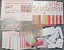 Queen & Co Happy Holly Days Kit USED 22/24 Foams +7 Toppings +New Pad & Bling