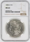 1884-O Morgan Silver Dollar NGC MS63 S$1 New Orleans Minted No Reserve