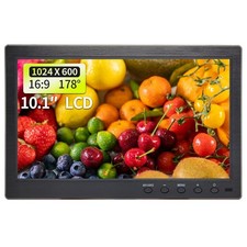 10.1 inch LCD Security Monitor  Displays, 1024  600 Resolution,BNC/AV Input, B