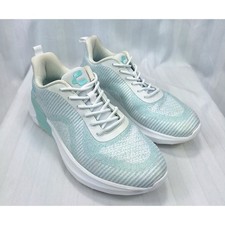 Charly Mujer Azul Claro Blanco Tejido Zapatos para Correr Tenis 1059037 Talla 9.5