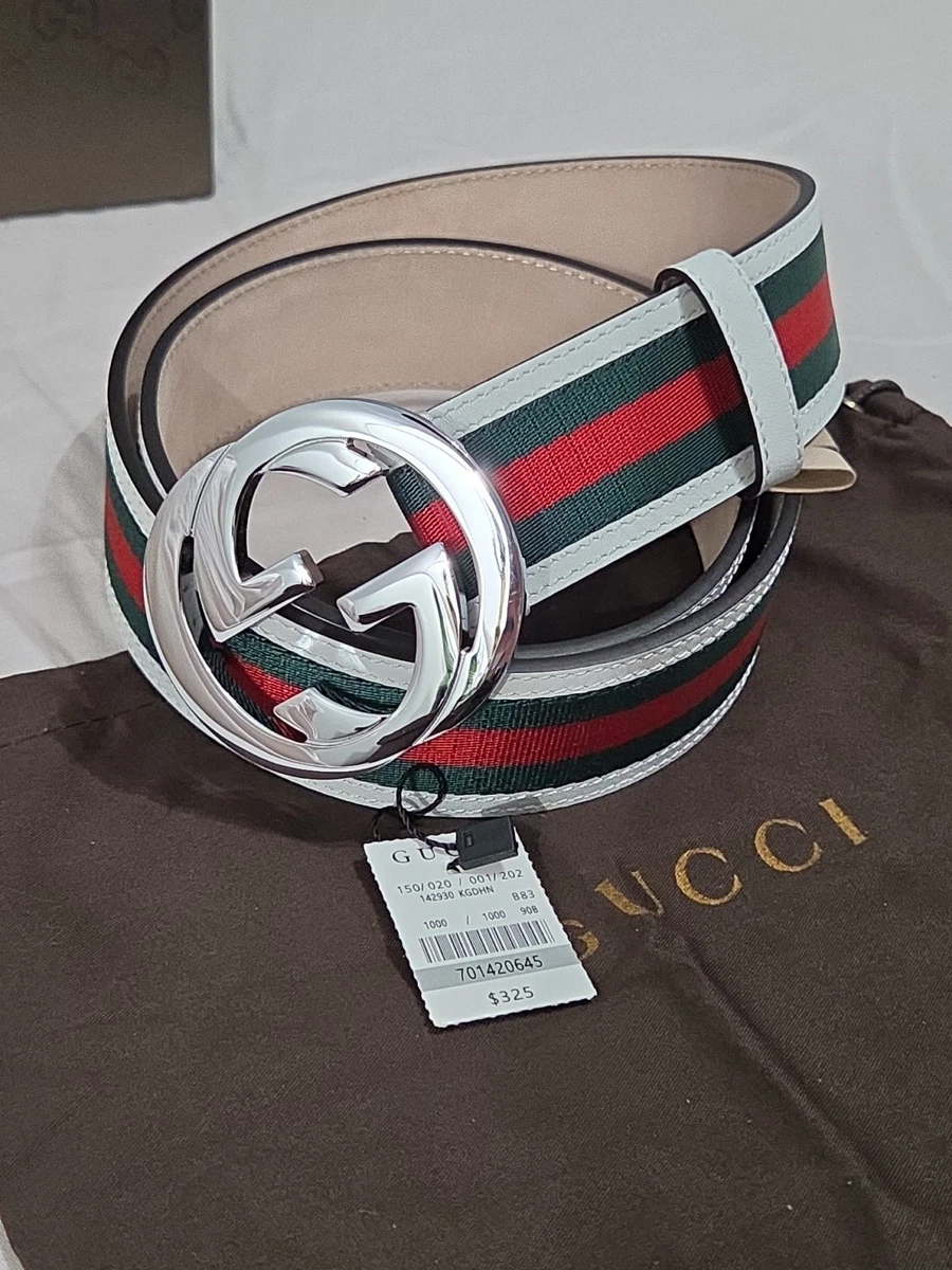 Gucci Leather White Belts for Men for sale | eBay