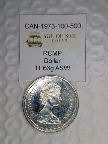 1973 Canada Silver Dollar (1971-Present) — photo from the most recent tracked eBay sale