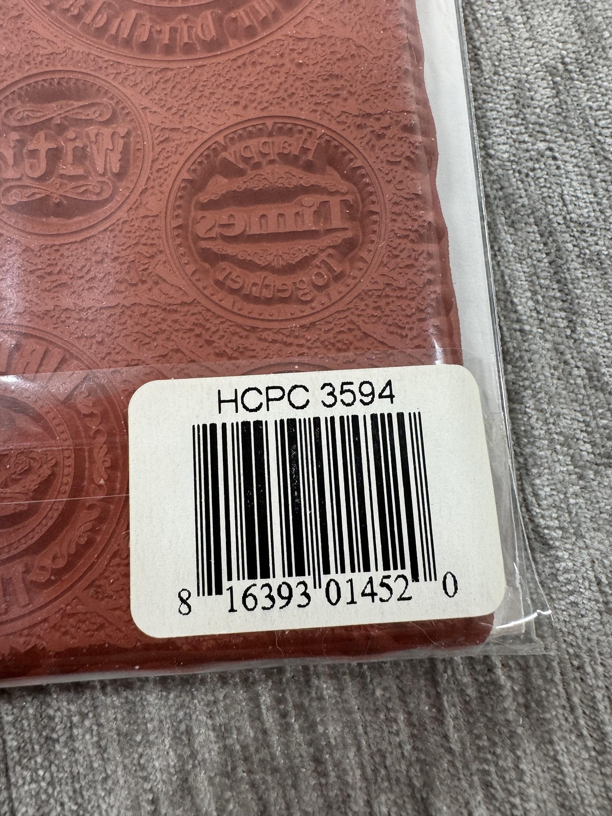 Heartfelt Creations Time Sentiments PreCut Rubber Stamp Set HCPC 3594 Made USA