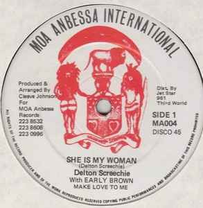 Delton Screechie With Early Brown* - She Is My Woman, 12'', (Vinyl)