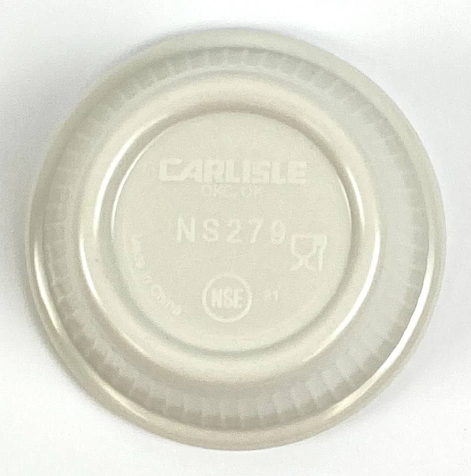 Carlisle S279-42 Bone Fluted Melamine 2oz Sauce and Appetizer Cup 48-Pack - Image 4 of 4