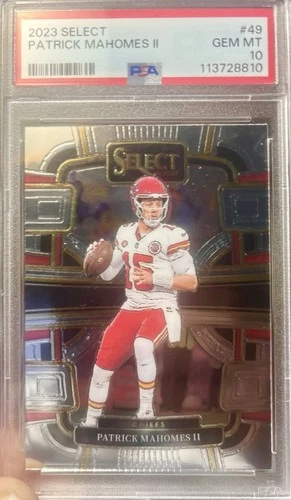 2023 Select Patrick Mahomes Card  #49 PSA 10