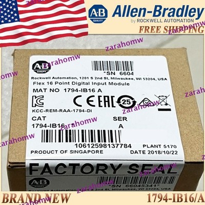 New Factory Sealed AB 1794-IB16/A Flex 16 Point Digital Input Module FREE SHIP