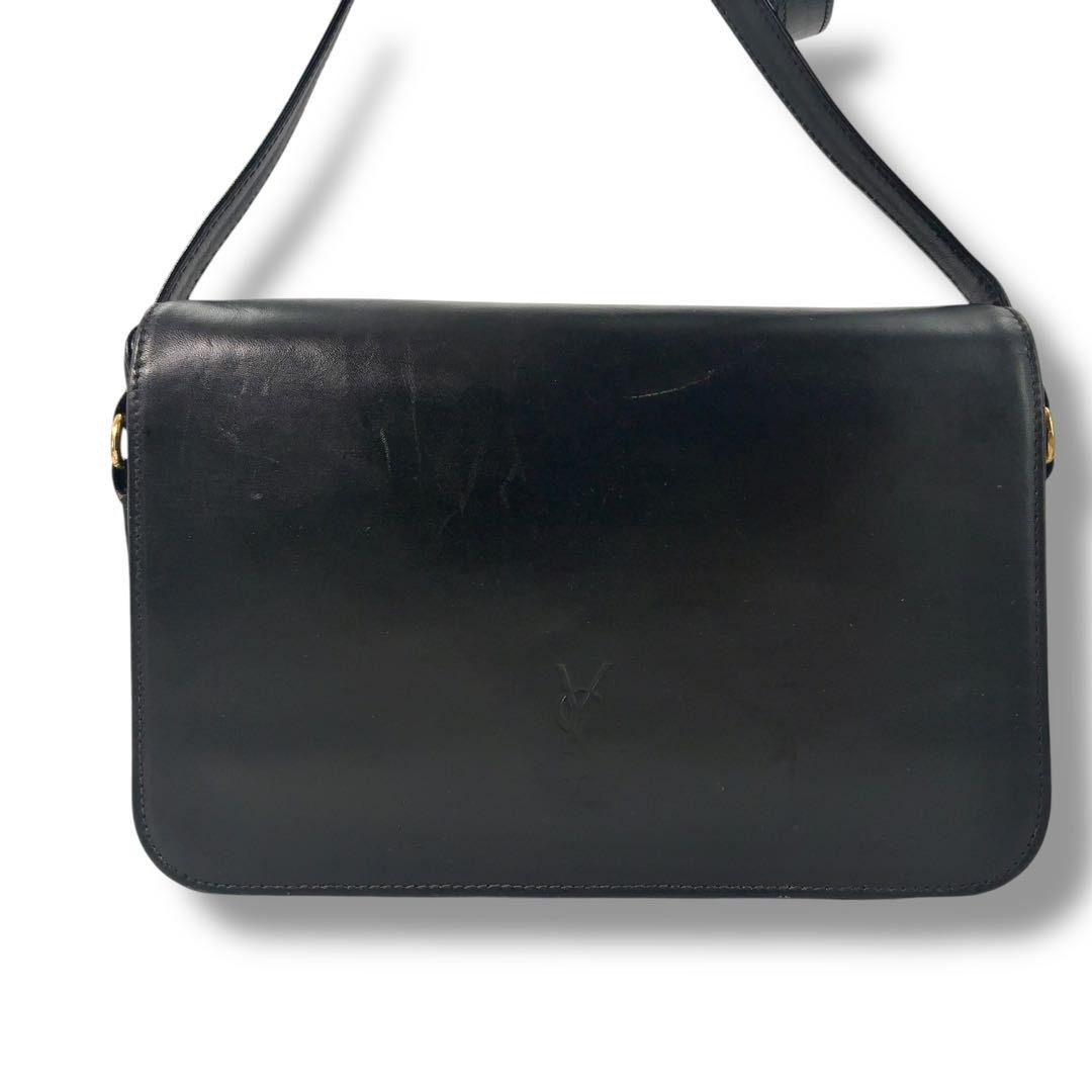 Borsa a tracolla Yves Saint Laurent YSL borsa per fotocamera in pelle con logo nera a tracolla