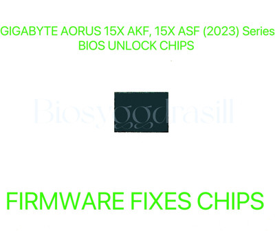 GIGABYTE AORUS 15X AKF, 15X ASF (2023) Series, ADMIN NO PASSWORD BIOS CHIP