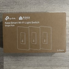 Tp-Link Kasa Smart Wi-Fi Light Switch Dimmer HS200P3 3 Pack Open Box