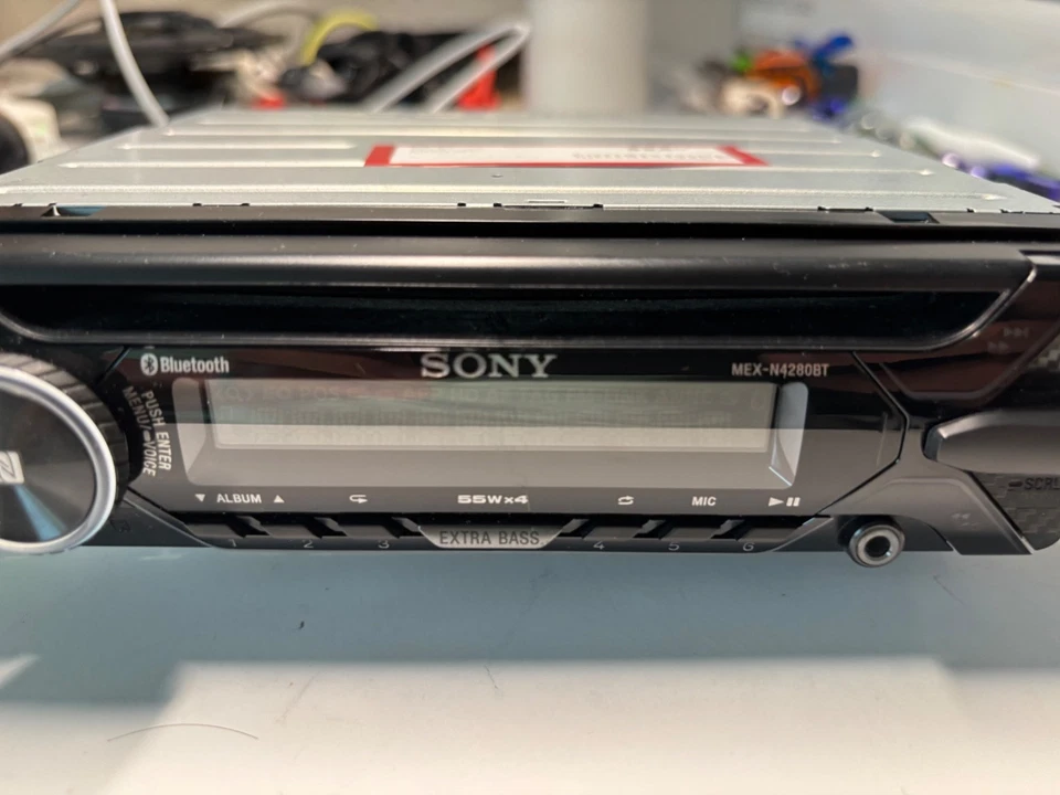 SONY MEX-N4280BT Single Din with Bluetooth CD AM/FM Car Radio - Imagem 3 de 4