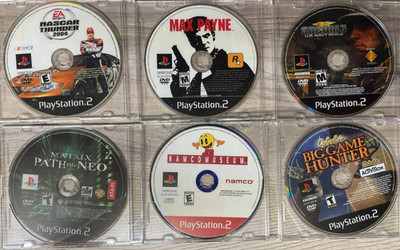 Playstation 2 Loose Disc Game Lot 6 Games: Max Payne, Matrix, Namco Museum PS2