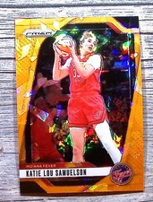 2024 Panini Prizm WNBA #128 Katie Lou Samuelson Orange Velocity Prizms