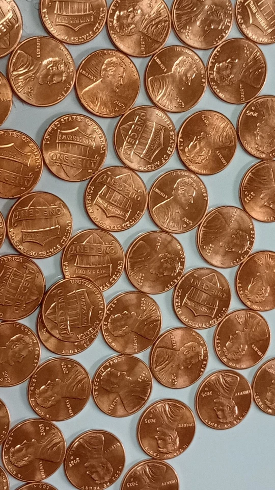 130 2025D Pennies- Key Date Last Year Of The United States Penny- Uncirculated - Image 4 of 4