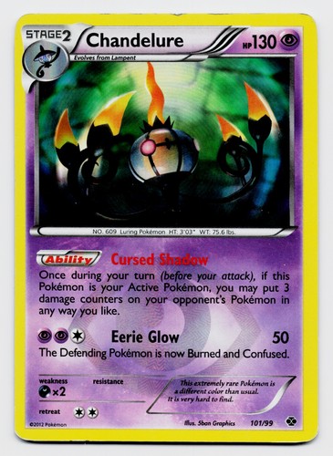 Chandelure 101/99 Pokemon TCG BW: Next Destinies MP