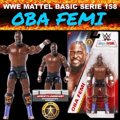 WWE MATTEL BASIC MAIN EVENT SERIE 158 OBA FEMI WRESTLING ACTION FIGUR ELITE NXT