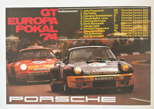 Porsche Factory Poster Europa Gt Champion 1974 Porsche Factory Poster Europa Gt Champion 1974