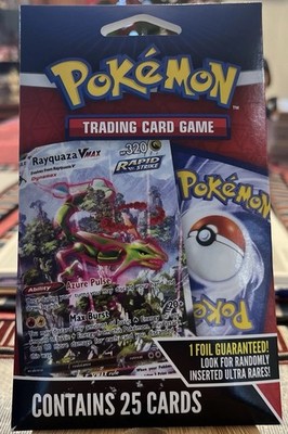 Pokémon TCG Rayquaza VMAX 25 Card Pack Mystery Repack–Sealed New