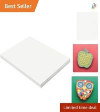 All-Purpose White Construction Paper - 100 Sheets, 9" x 12" for School Projects