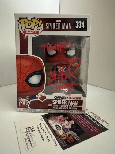 Spider-Man Yuri Lowenthal Funko 334 Signed JSA